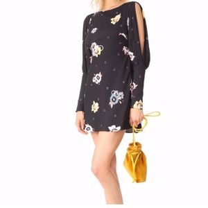 NWT Free People Floral Sunshadows Mini Dress Sz 4
